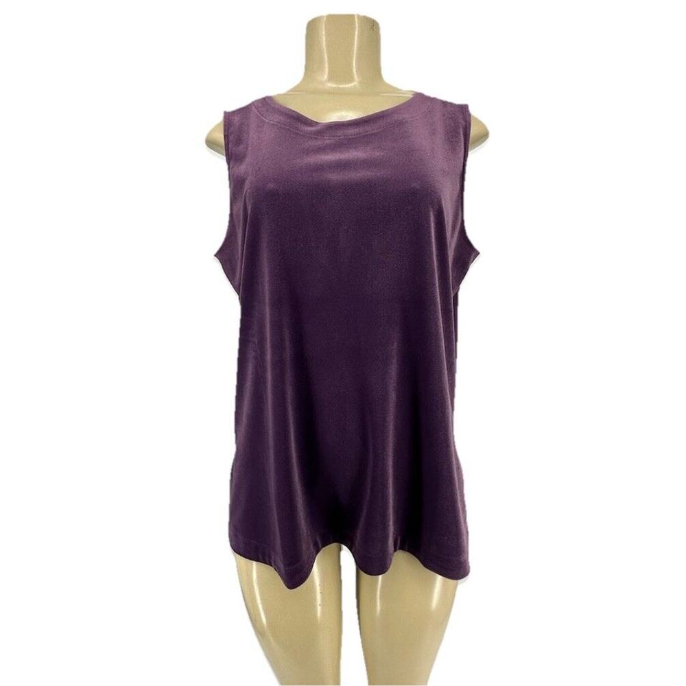 J. Jill Wearever Collection Women Medium Petite Pullover Velour Top 44-11